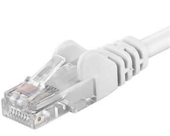 PremiumCord Patch kabel UTP RJ45-RJ45 CAT6 0.25m bílá (sp6utp002W)
