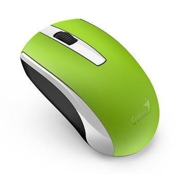 Genius ECO-8100 Myš, bezdrátová, optická, 1600dpi, dobíjecí,USB, zelená (31030004404)