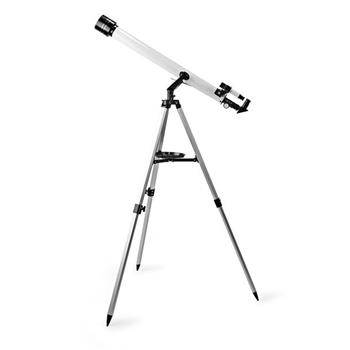 Nedis SCTE5060WT - Teleskop | Clona: 50 mm | Ohnisková vzdálenost: 600 mm | Max. pracovní výška: 125 cm | Tripod | Bílá (SCTE5060WT)