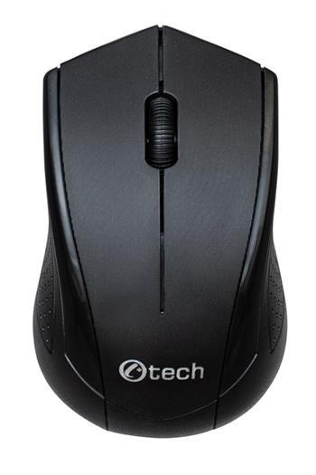 C-TECH myš WLM-07, černá, bezdrátová, 1200DPI, 3 tlačíteka, USB nano receiver (WLM-07)