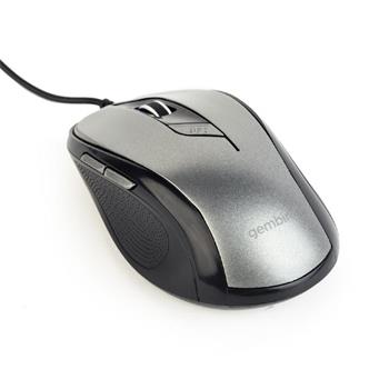 Gembird myš MUS-6B-01, černo-stříbrná, USB (MYS053277)