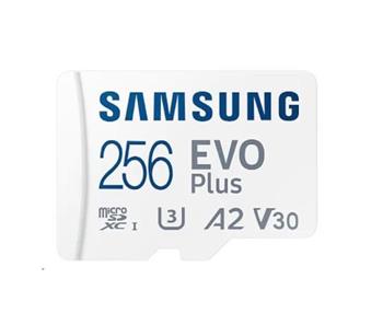 Samsung EVO Plus/micro SDXC/256GB/130MBps/UHS-I U3 / Class 10/+ Adaptér (MB-MC256KA/EU)