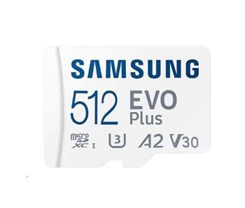 Samsung EVO Plus/micro SDXC/512GB/130MBps/UHS-I U3 / Class 10/+ Adaptér (MB-MC512KA/EU)