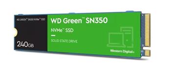 WD GREEN SSD SN350 NVMe WDS240G2G0C 240GB M.2 PCIe Gen3 2280, (R:2400, W:900MB/s) (WDS240G2G0C)