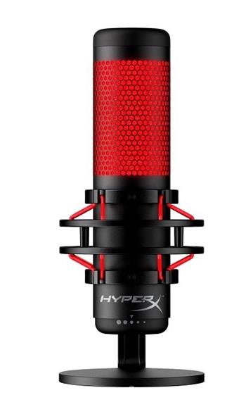 HyperX Quadcast, herní mikrofon, černý/červený (4P5P6AA)