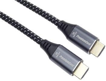 PremiumCord ULTRA HDMI 2.1 High Speed + Ethernet kabel 8K@60Hz,zlacené 0,5m (kphdm21s05)