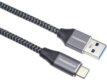 PremiumCord kabel USB-C - USB 3.0 A (USB 3.1 generation 1, 3A, 5Gbit/s) 0,5m oplet (ku31cs05)