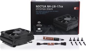 NOCTUA NH-L9i 17xx chromax.black, low-profile CPU cooler, Intel LGA 1700 (NH-L9i-17xx-CH.BK)