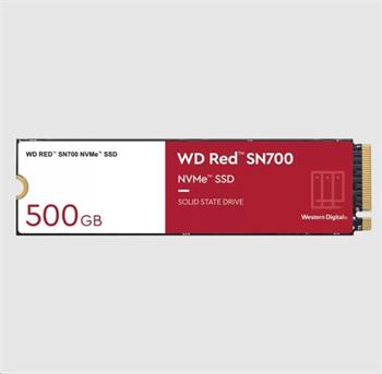 WD RED SSD NVMe 500GB PCIe SN700, Geb3 8GB/s, (R:3430/W:2600 MB/s) TBW 1000 (WDS500G1R0C)