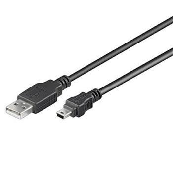 PremiumCord Kabel USB 2.0, A-B mini, 5pinů, 0,5m (ku2m05a)