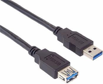 PremiumCord Prodlužovací kabel USB 3.0 Super-speed 5Gbps A-A, MF, 9pin, 0,5m (ku3paa05bk)