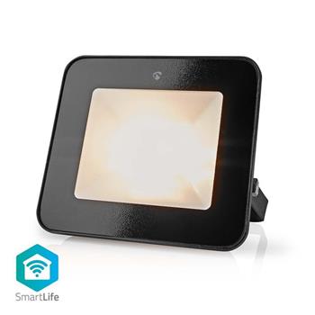 Nedis WIFILOFC20FBK - Chytrý LED Světlomet| 1600 lm | Wi-Fi | 20 W RGB/Warm to Cool White | 2700 - 6500 K | Hliník, F (WIFILOFC20FBK)