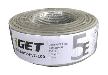 Síťový kabel iGET CAT5E UTP PVC Eca 100m/role (84005011)