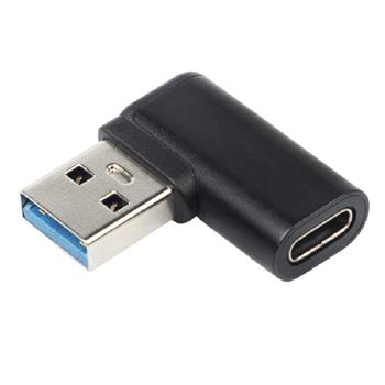 PremiumCord zahnutá 90° redukce USB-C Female na USB3.0 typ A Male (kur31-26)