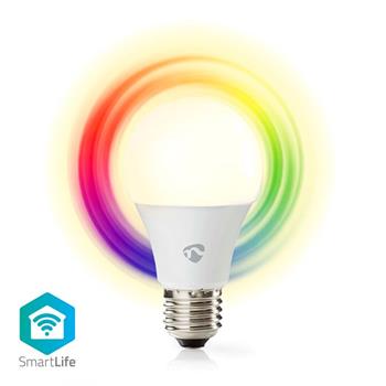 Nedis WIFILRC10E27 - SmartLife LED žárovka | Wi-Fi | E27 | 806 lm | 9 W | RGB / Warm to Cool White | Android / IOS, F (WIFILRC10E27)