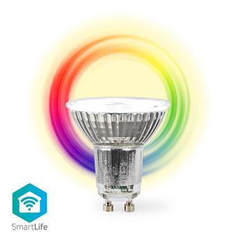 Nedis WIFILRC10GU10 - SmartLife LED žárovka | Wi-Fi | GU10 | 345 lm | 4,9 W | RGB /Warm to Cool White | Android/IOS, F (WIFILRC10GU10)