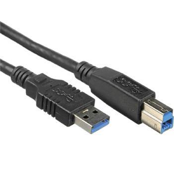 PremiumCord Kabel USB 3.0 Super-speed 5Gbps A-B, 9pin, 0,5m (ku3ab05bk)