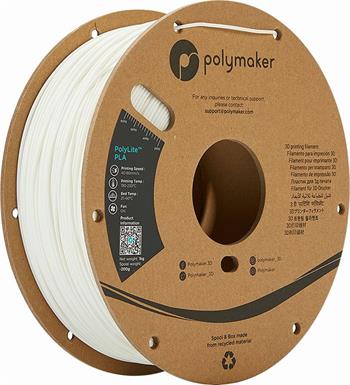 Polymaker PolyLite PLA filament White, bílý 1,75mm, 1000g (PM70527)