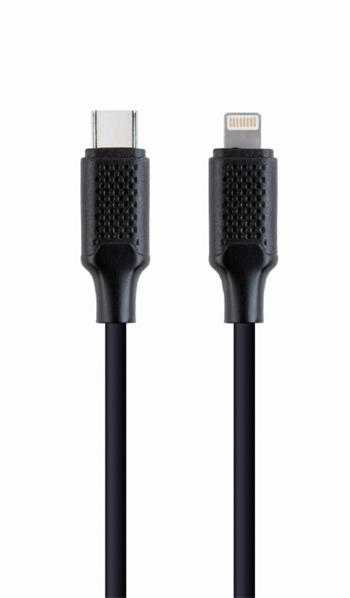 CABLEXPERT Kabel USB 2.0 Type-C na Ligtning (CM/8pinM), 1,5m, datový, černý (KAB05134C)