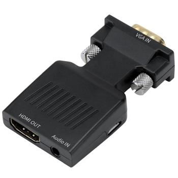 PremiumCord Převodník VGA na HDMI s audio vstupem a audio kabelem (khcon-52)