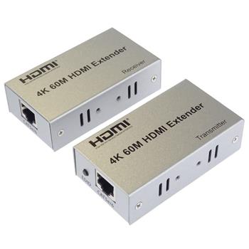 PremiumCord 4K HDMI extender na 60m přes jeden kabel Cat5e/Cat6 (khext60-1)