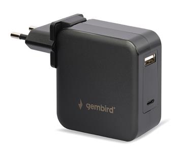 GEMBIRD Univerzální adaptér NPA-PD60-01 pro notebook, Type-C PD, USB, 60W (NTP054066)