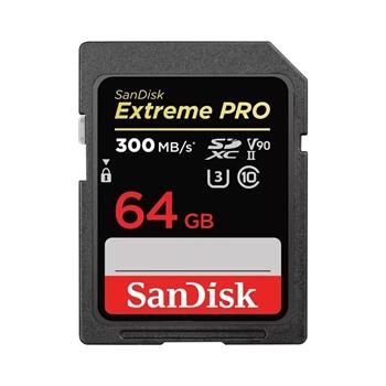 SanDisk Extreme PRO SDXC 64GB 300MB/s V90 UHS-II (SDSDXDK-064G-GN4IN)