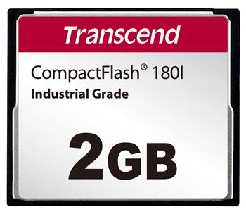 Transcend 2GB INDUSTRIAL TEMP CF180I CF CARD, (MLC) paměťová karta (SLC mode), 85MB/s R, 70MB/s W (TS2GCF180I)