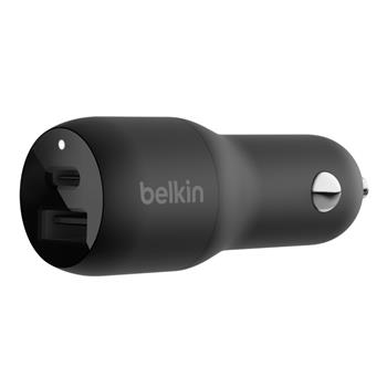 Belkin BOOST CHARGE™ 37W Duální Power Delivery PPS nabíječka do auta - 25W USB-C & 12W USB-A, černá (CCB004btBK)