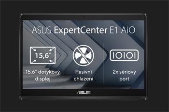 ASUS ExpertCenter E1 AiO N4500/4GB/128GB SSD/15,6" HD/Touch/2yr Pick up & Return/Bez OS/Černá (E1600WKAT-BD036M)