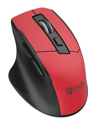 C-TECH myš Ergo WM-05, 1600DPI, 6 tlačítek, USB,červená (WM-05R)