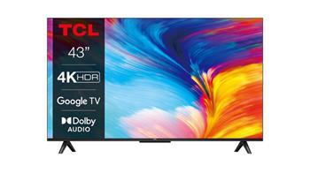 TCL 43P635 TV SMART Google TV LED/109cm/4K UHD/2300 PPI/50Hz/Direct LED/HDR10/DVB-T/T2/C/S/S2/VESA (43P635)