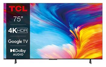 TCL 75P635 TV SMART Google TV LED/191cm/4K UHD/2700 PPI/50Hz/Direct LED/HDR10/DVB-T/T2/C/S/S2/VESA (75P635)