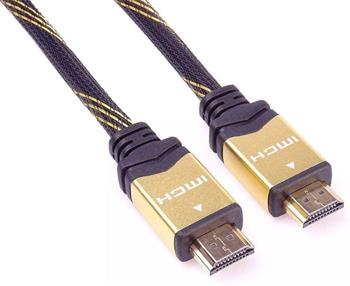PremiumCord GOLD 4K HDMI High Speed + Ethernet kabel, zlacené konektory, 3m (kphdmet3)