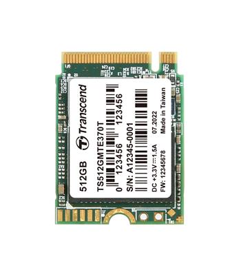 TRANSCEND MTE370T 512GB SSD disk M.2 2230, PCIe Gen3 x4 NVMe 1.3 (3D TLC), 2000MB/s R, 1100MB/s W (TS512GMTE370T)