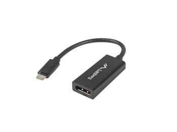LANBERG USB-C(M) 3.1 na Displayport(F) adaptér kabel 15CM černý (AD-UC-DP-01)