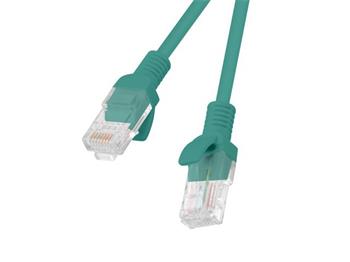 LANBERG Patch kabel CAT.5E UTP 3M zelený Fluke Passed (PCU5-10CC-0300-G)