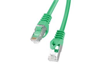 LANBERG Patch kabel CAT.6 FTP 10M zelený Fluke Passed (PCF6-10CC-1000-G)