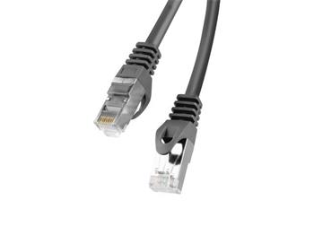 LANBERG Patch kabel CAT.6 FTP 1M černý Fluke Passed (PCF6-10CC-0100-BK)