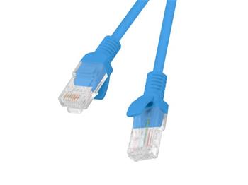 LANBERG Patch kabel CAT.6 UTP 1M modrý Fluke Passed (PCU6-10CC-0100-B)