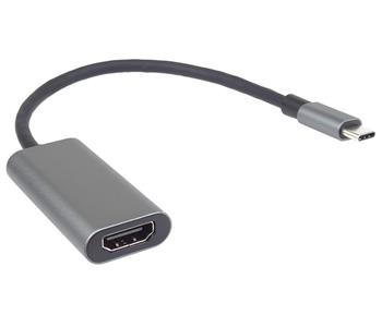 PremiumCord Převodník USB-C na HDMI, rozlišení 4K a FULL HD 1080p, kovové pouzdro (ku31hdmi16)
