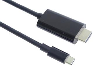 PremiumCord USB-C na HDMI kabel 2m rozlišení 4K*2K@60Hz FULL HD 1080p (ku31hdmi17)