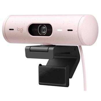Logitech webkamera BRIO 500, Full HD, 4x zoom,RightLight 4 s HDR, růžová ,USB-C (960-001421)
