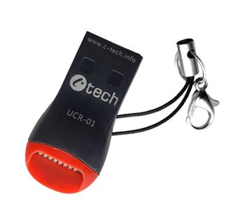 C-TECH Čtečka karet UCR-01, USB 2.0 TYPE A, micro SD (UCR-01)