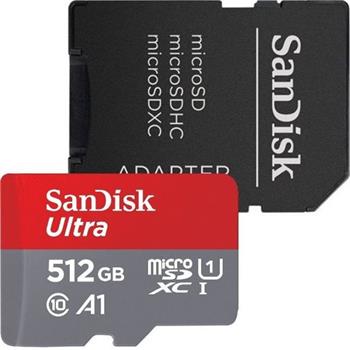 SanDisk Ultra/micro SDHC/512GB/150MBps/UHS-I U1 / Class 10/+ Adaptér (SDSQUAC-512G-GN6MA)