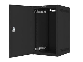 LANBERG RACK CABINET 10” WALL-MOUNT 9U/280X310 FOR SELF-ASSEMBLY WITH METAL DOOR BLACK (FLAT PACK) (WF10-2309-00B)