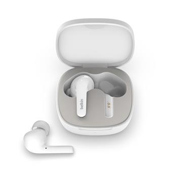 Belkin SOUNDFORM™ Flow - True Wireless Earbuds - bezdrátová sluchátka, bílá (AUC006BTWH)