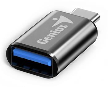 Genius ACC-C2A, Redukce, USB 3.0, USB typ C na USB typ A, kovově šedá (32590002400)