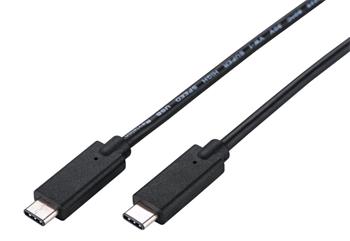 C-TECH Kabel USB 3.2, Type-C (CM/CM), PD 100W, 20Gbps, 1m, černý (KABCT1CD0)