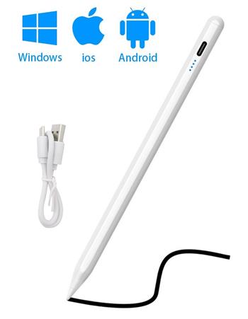 Aktivní dotykové pero ( stylus ) univerzální, bílé - pro Android, iOS, Windows, atd. (P3-W)